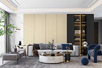 济源轻奢风格-客厅