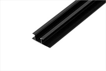 济源航空纤维墙咔铝合金带灯中条（哑黑氧化）