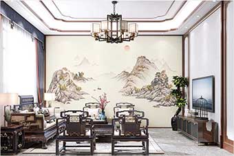 济源森佰汇航空纤维墙咔（巴山蜀水）