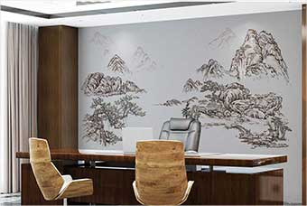 济源森佰汇航空纤维墙咔（山水之间）