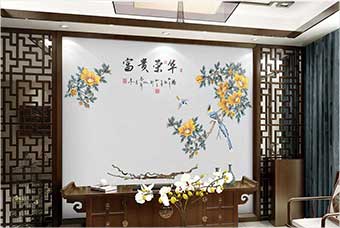 济源森佰汇航空纤维墙咔（富贵荣华）