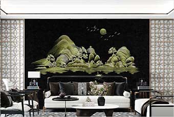 济源森佰汇航空纤维墙咔（湖光山色）